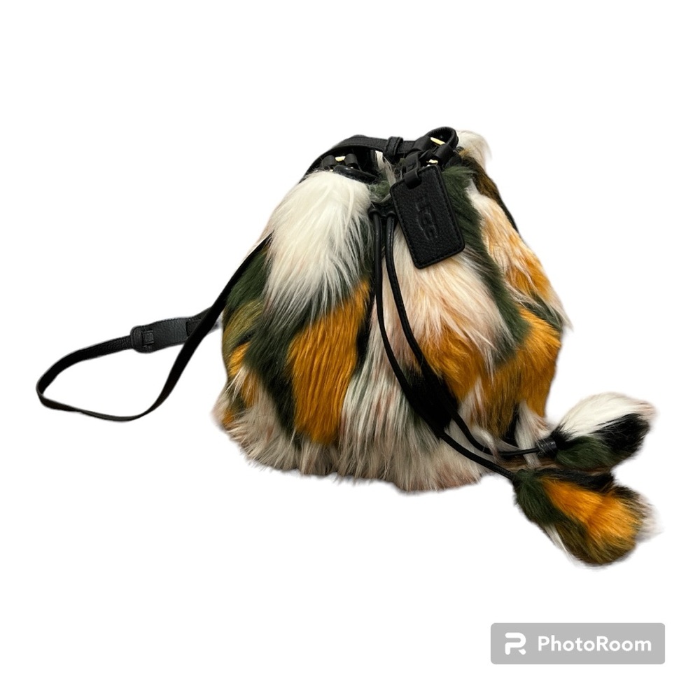 UGG Lidiya Faux Fur Patchwork Bucket Bag